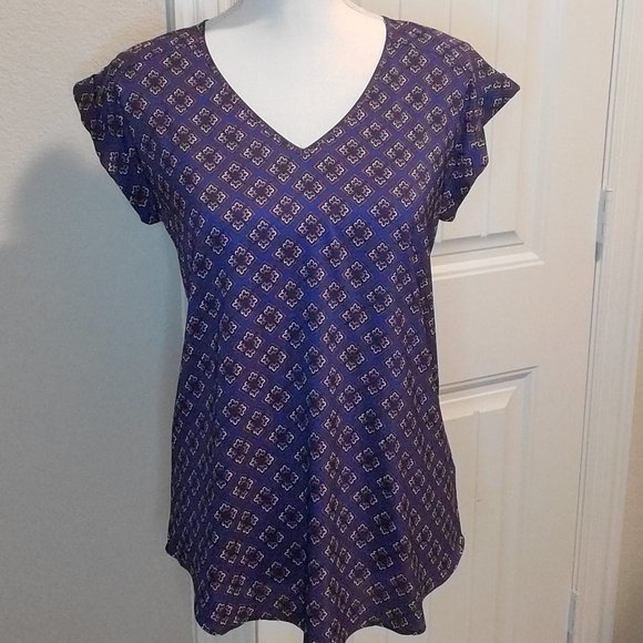 Express Tops - Express Cuffed Sleeve Blouse